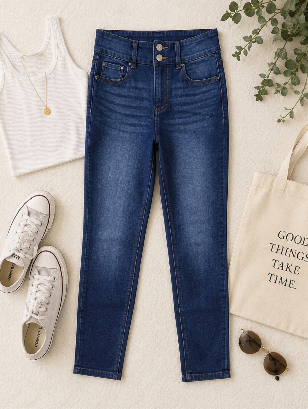 No Boundaries High Rise Skinny Jeans Dark Wash Size Medium 8/10